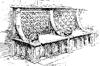 Modern sedilia. (7020 bytes)