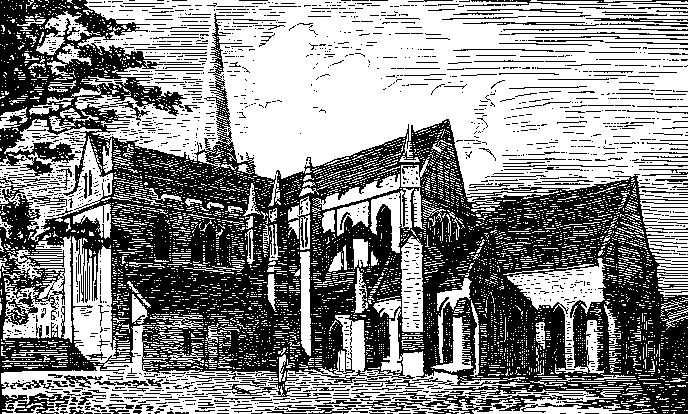 St. Patrick's before restoration. (22181 bytes)